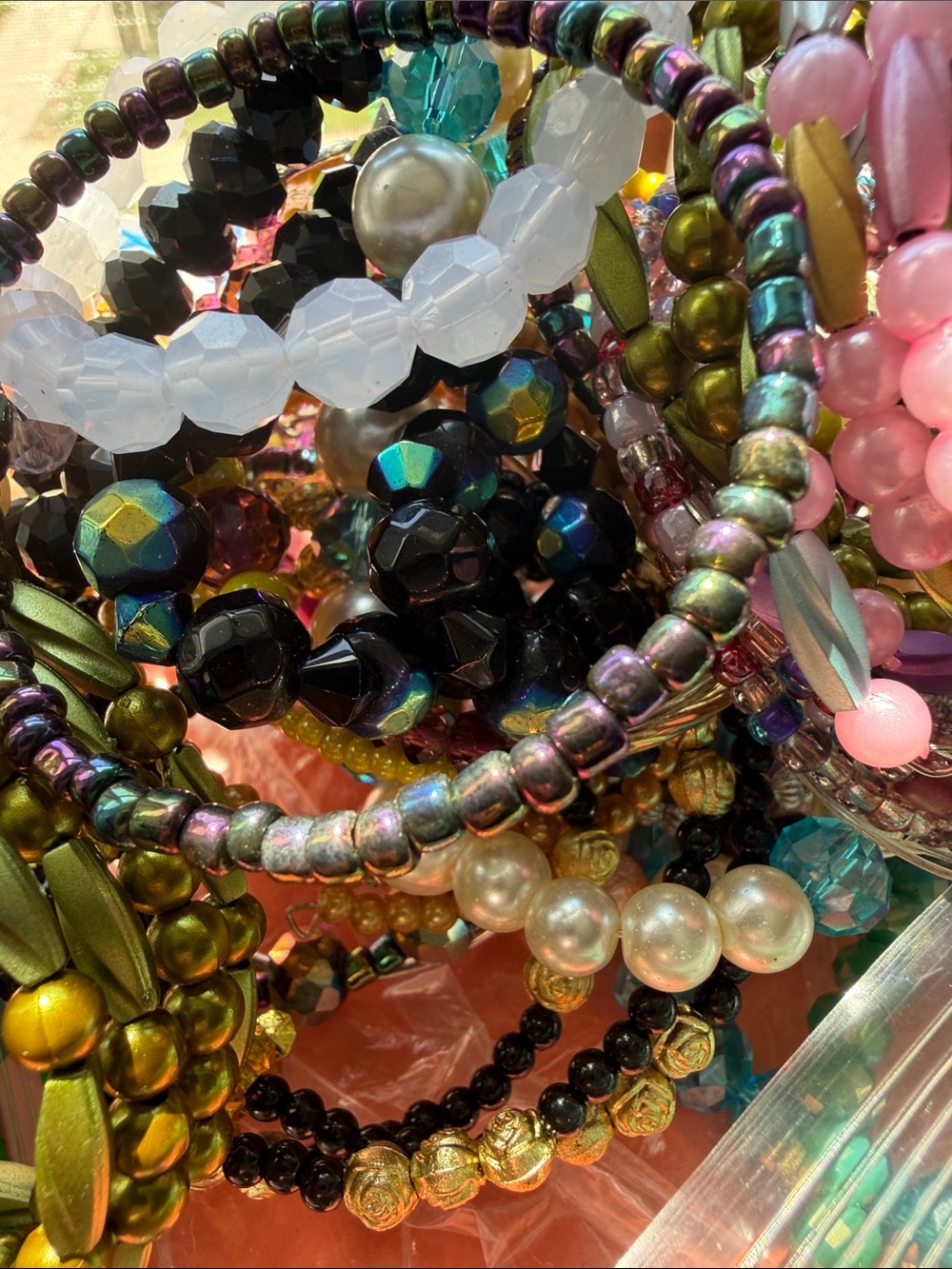 Multi-Color Beaded Women's Bracelet Bundle Set - Picture 9 of 16